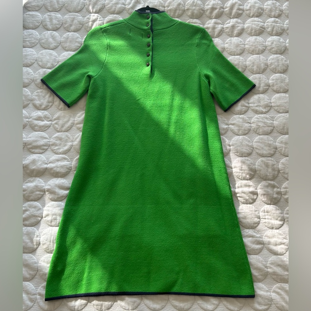 💚 NWOT Maeve by Anthropologie Knit Green 60s Inspired MadMen Mini Dress - S - Picture 3 of 11